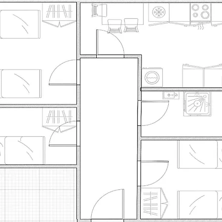 Handwerker-apartment In 3 Zimmer, 5 Einzelbetten, Optimale Lage Leipzig